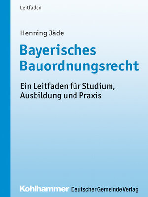 cover image of Bayerisches Bauordnungsrecht